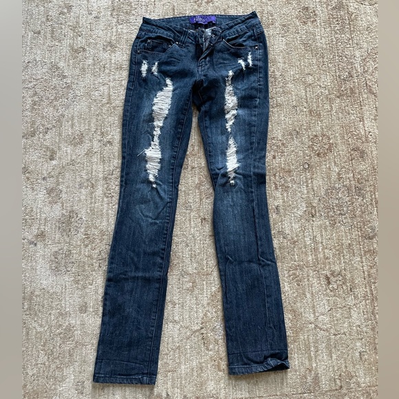 Enfants Riches Déprimés - Panelled Straight-Leg Distressed Jeans - Blue